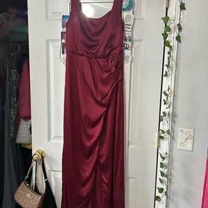 Altar'd State Deep Red Maxi Dress